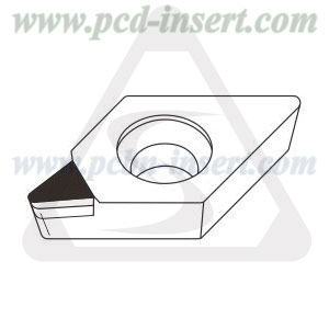 tipped pcd alloy degree D aluminum in shape for inserts 55 diamond turning